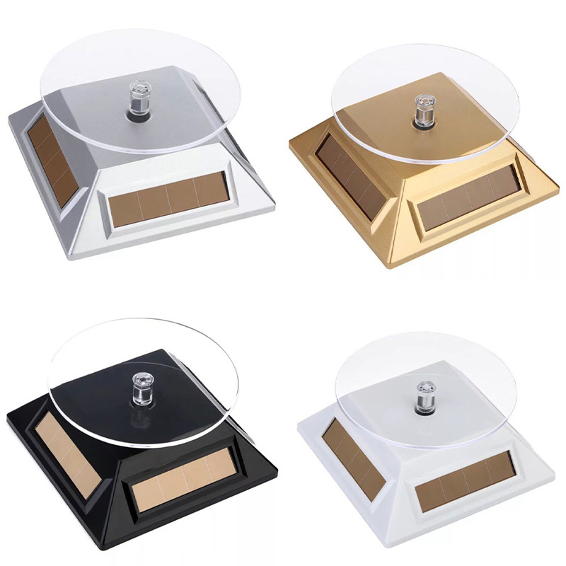 Display Case Acrylic - Solar Showcase 360-automatische roterende draaitafel Sieradenorganisator