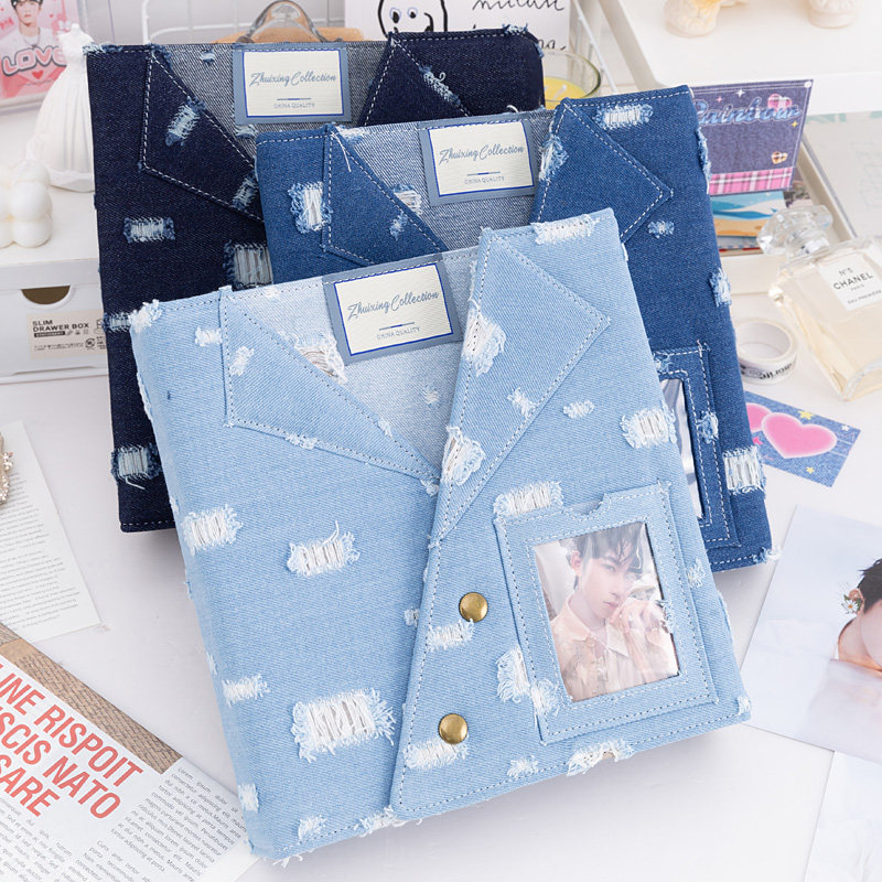Grote A5 distressed denim kaar - Pokemon Binder Card recensie en prijs